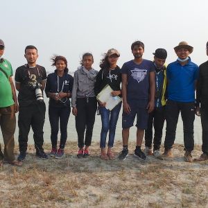 Field participants at Koshi River