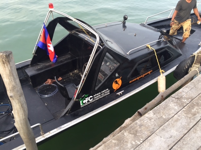 This speedboat, bought used and refurbished, has upped the safety and effectiveness of our surveillance and protection efforts.